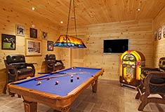Barth Log Home Game Room